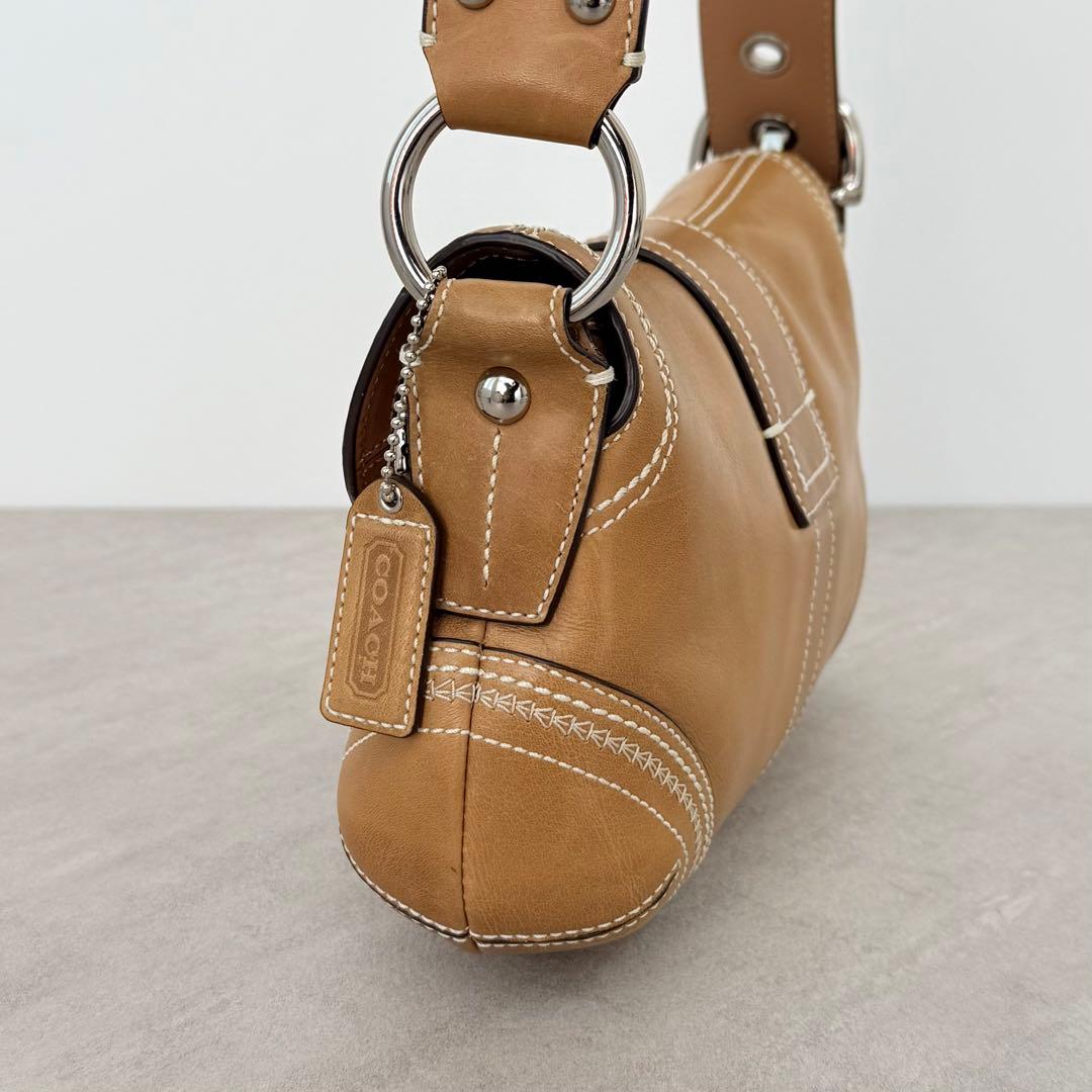 バッグ Coach Small Flap Leather Soho Shoulder