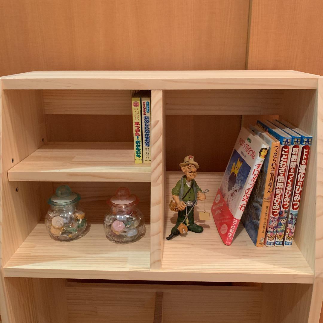 【在庫SALE】 本棚+おもちゃ箱(収納箱)