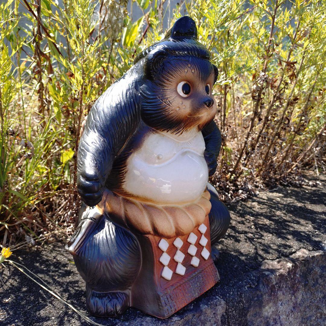 信楽焼　横綱狸　相撲狸