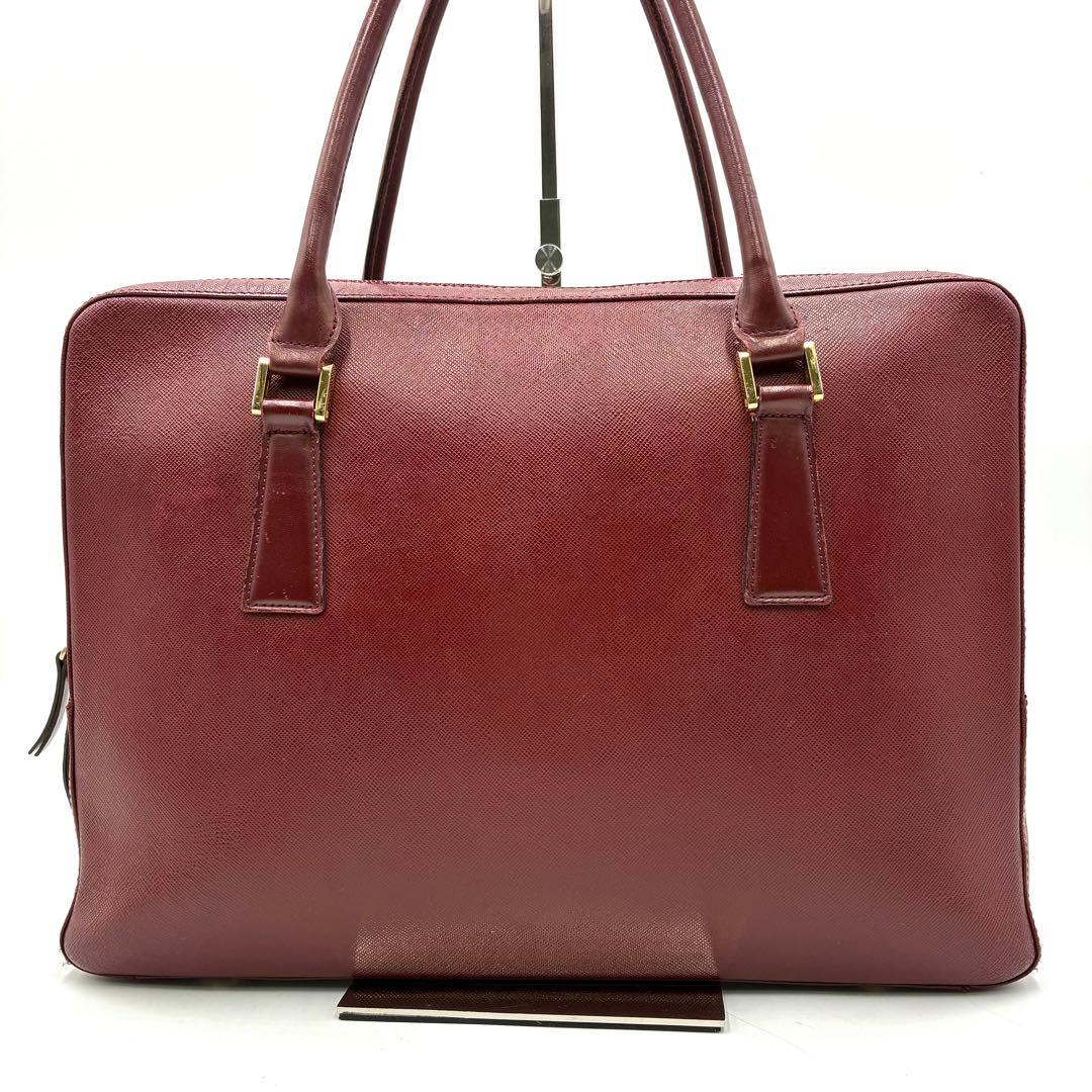 極美品 Burberry ブリーフケース A4 ノバチェック サフィアーノレザー