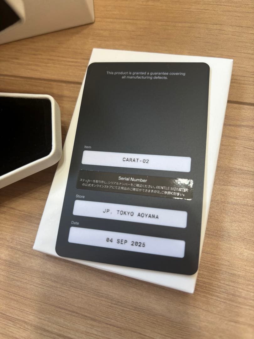 【青山店購入品】GENTLE MONSTER Carat02