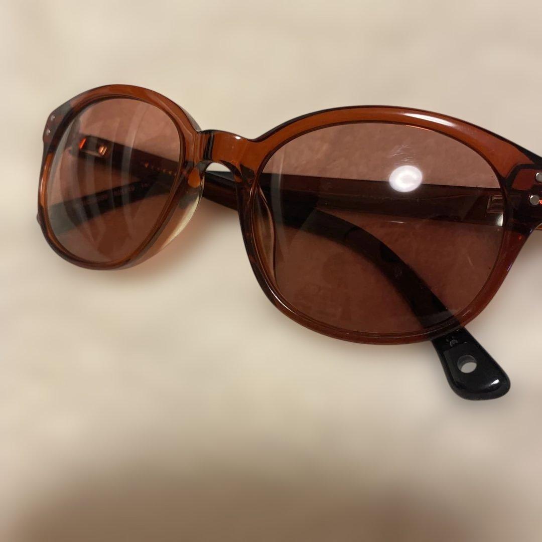 新品未使用　MONCLER ブラウン ラウンド型サングラス