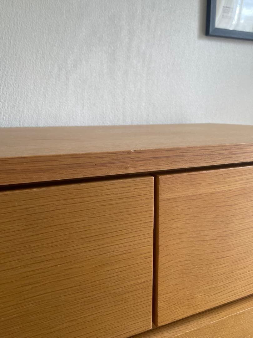 無印　チェスト　オーク材