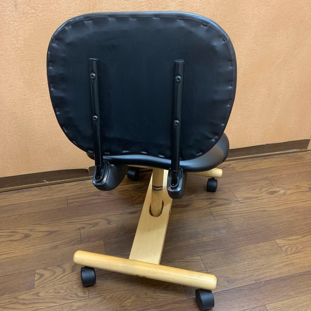【宮武製作所】バランスチェア プロポーションチェア 背もたれ付き レザー調シート