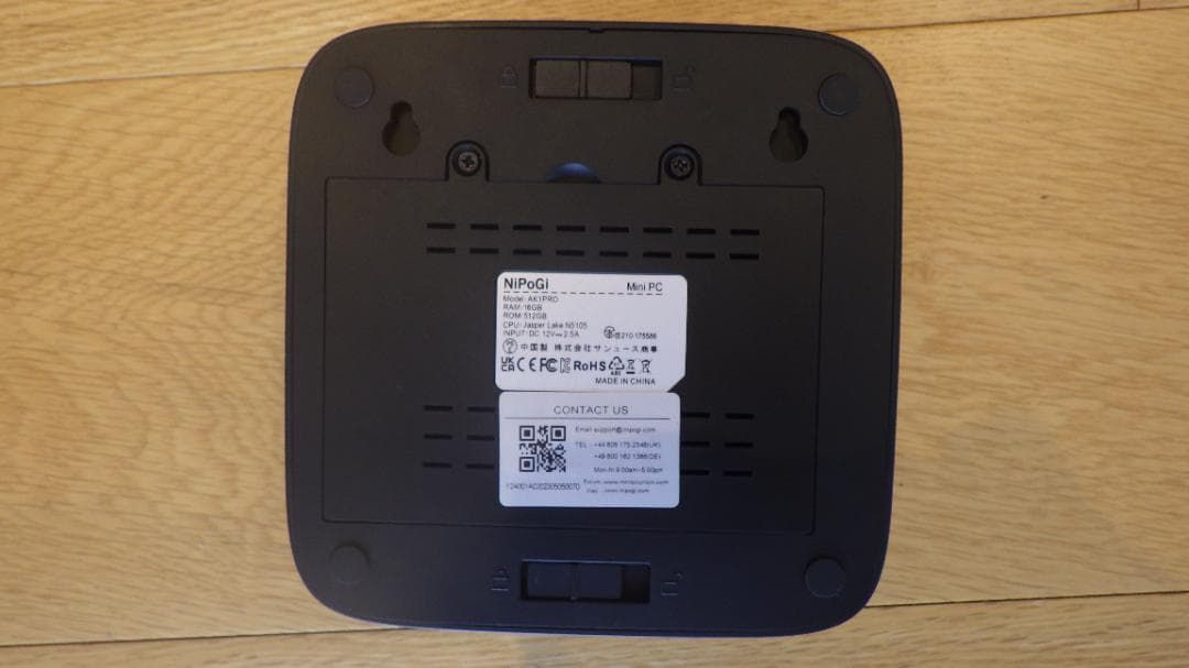 NiPoGi ミニPC AK1PRO Windows11 16GB+512GB