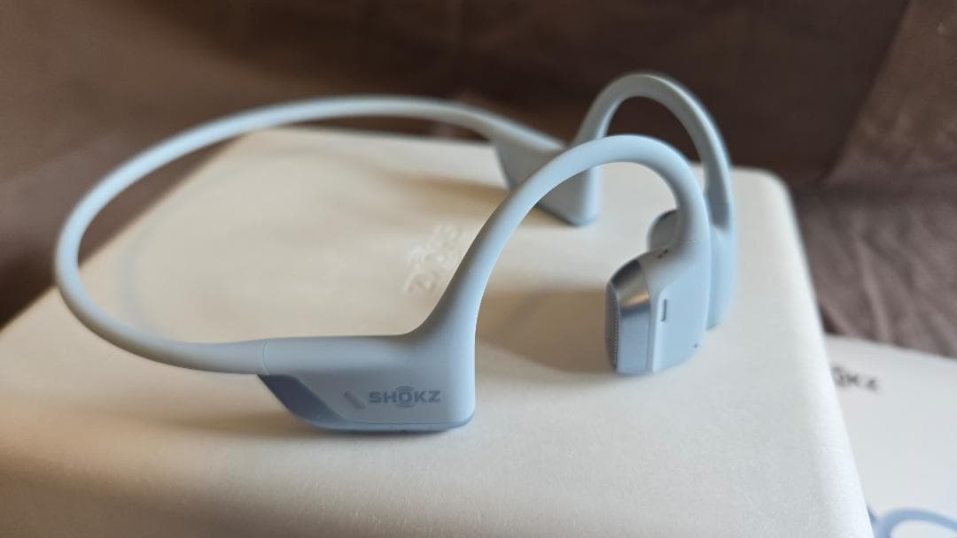 試用のみ「Shokz OpenRun Pro 2」 ブルー/骨伝導イヤホン