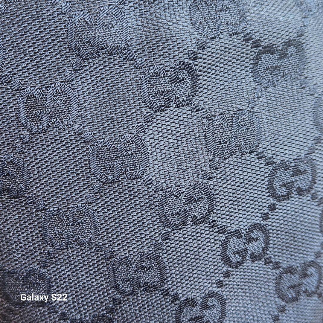 GUCCIグッチGGマーク柄 黒ロングブーツ