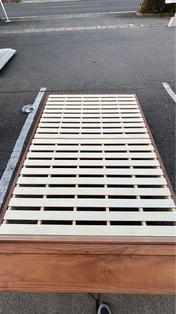 家具の大丸 ダブルベッドフレーム 木製