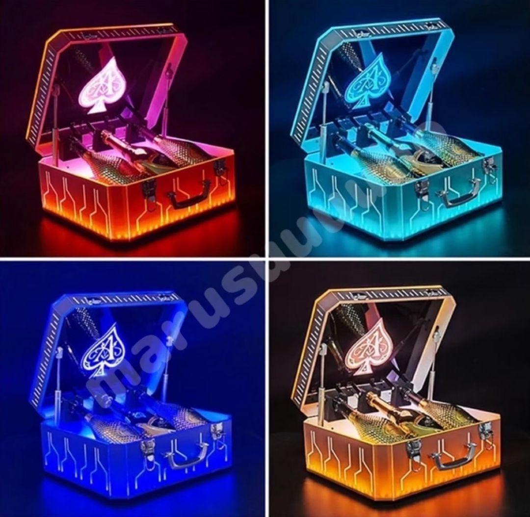 【新品】シャンパンボトルケース アルマンド アタッシュケース コロフルLED