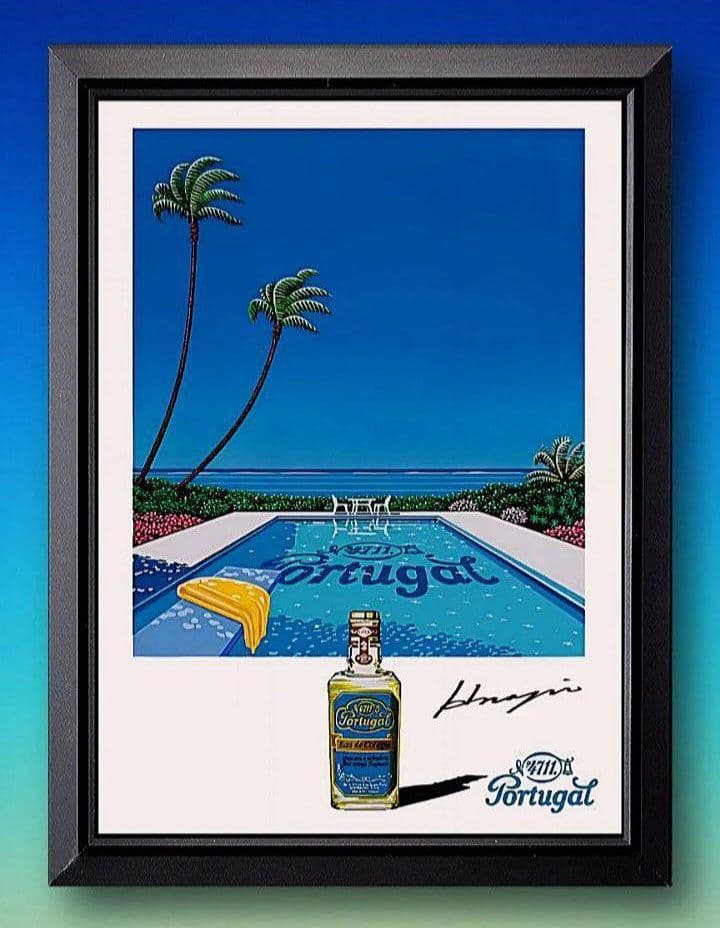 永井博・鈴木英人・わたせせいぞうPortugal【A4写真ポスター額装付７点】