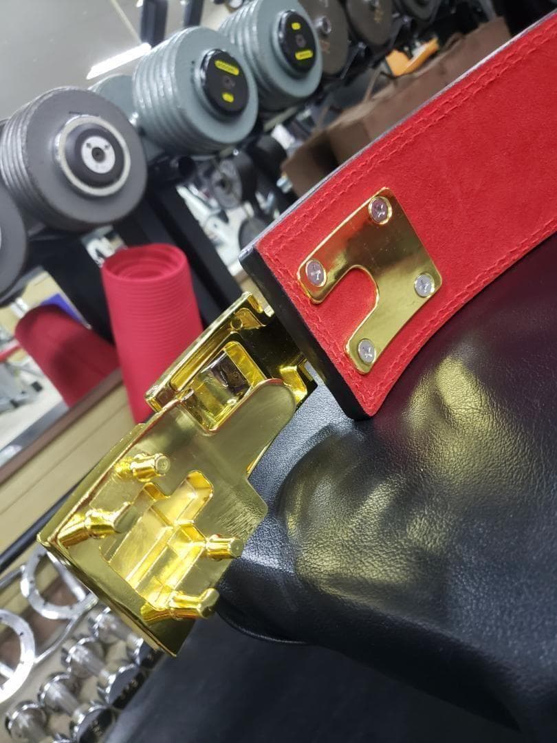 レバーアクションベルト パワーベルト金 ワンタッチ可変式13ｍｍ Mサイズ