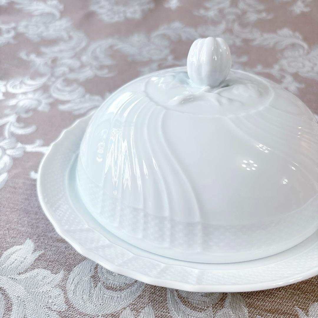 希少品❤️未使用❤️ジノリ❤️カバードマフィンディッシュ❤️ベッキオホワイト