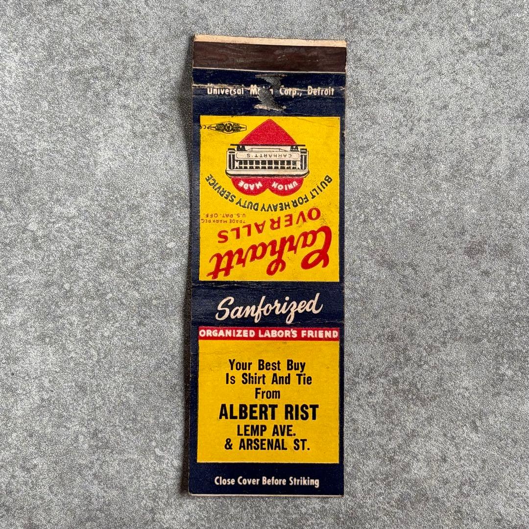 〜40s CARHARTT カーハート マッチカバー ワーク オーバーオール