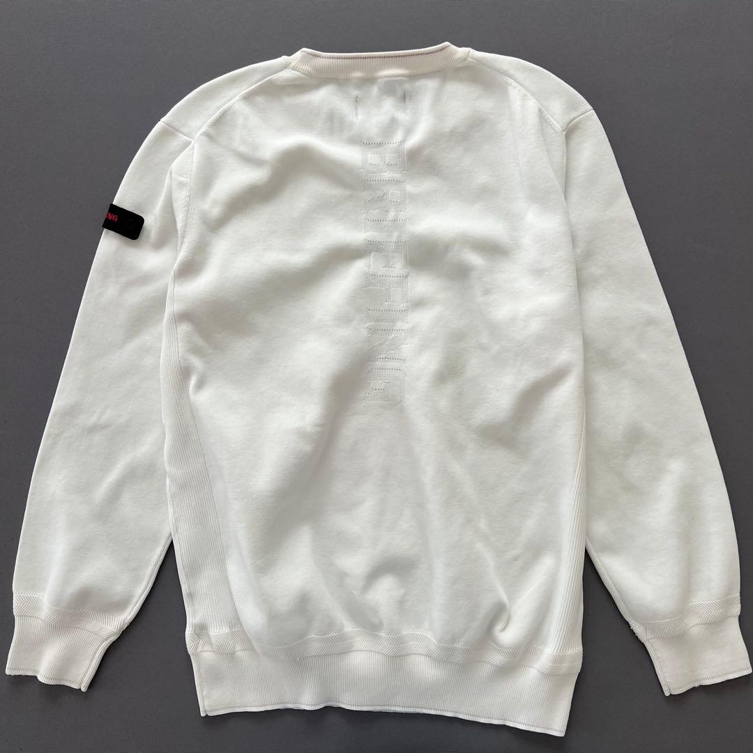 BRIEFING ブリーフィング　ニット　ロゴ　セーター　ホワイト　白　メンズ