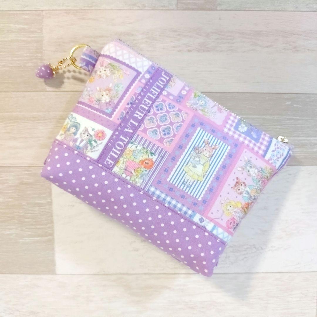 専用☆フリル付き巾着ミニバッグ＆ポーチ☆ ジョリーフルール