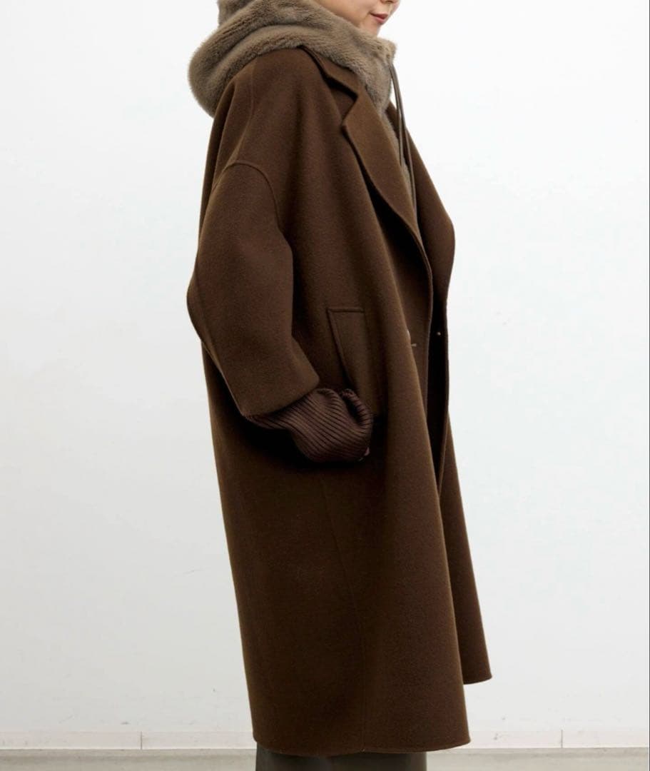 専用【LOU ANDREA/ルーアンドレア】RIB WOOL COAT