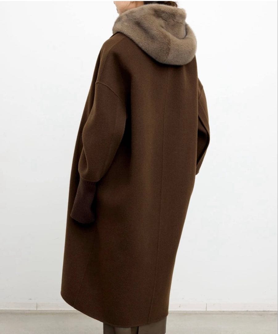 専用【LOU ANDREA/ルーアンドレア】RIB WOOL COAT