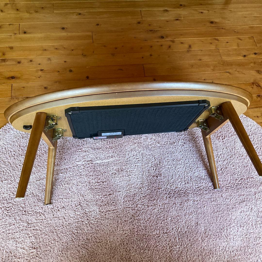 こたつ 北欧テーブル フラットヒーター折れ脚こたつ（アロー） 折りたたみ