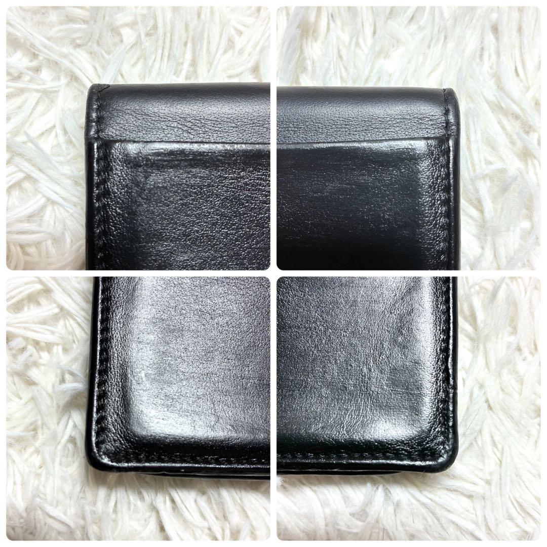 【バレンシアガ 】499201 ペーパー レザー 名刺入れ カードケース 黒