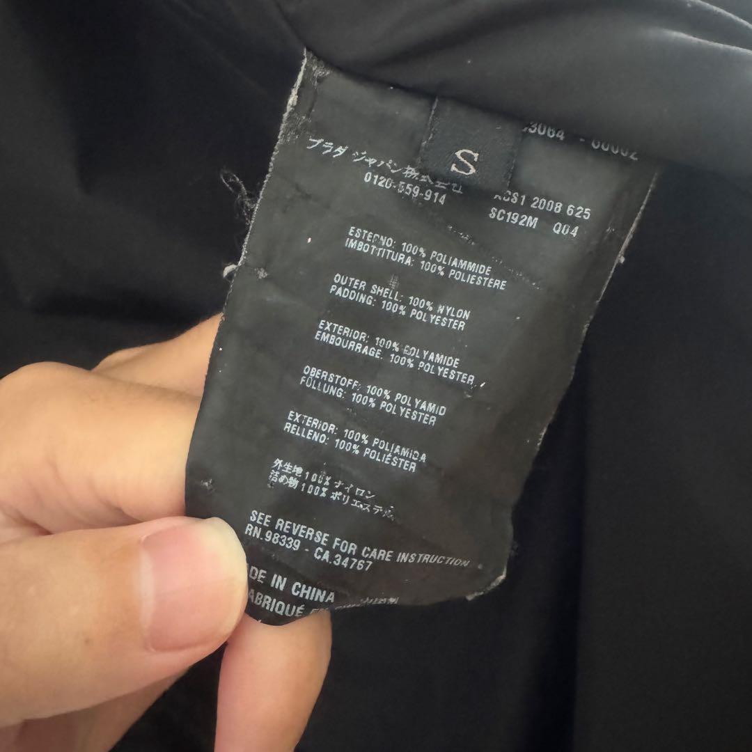 【prada】nylon puff vest サイズS