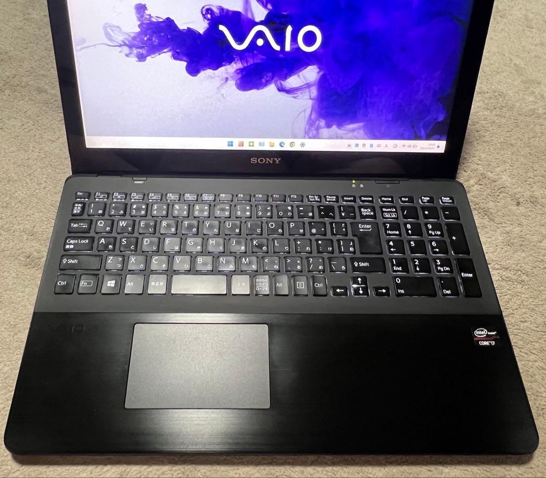 初心者向けノートパソコン VAIO Win11pro Corei7 SSD