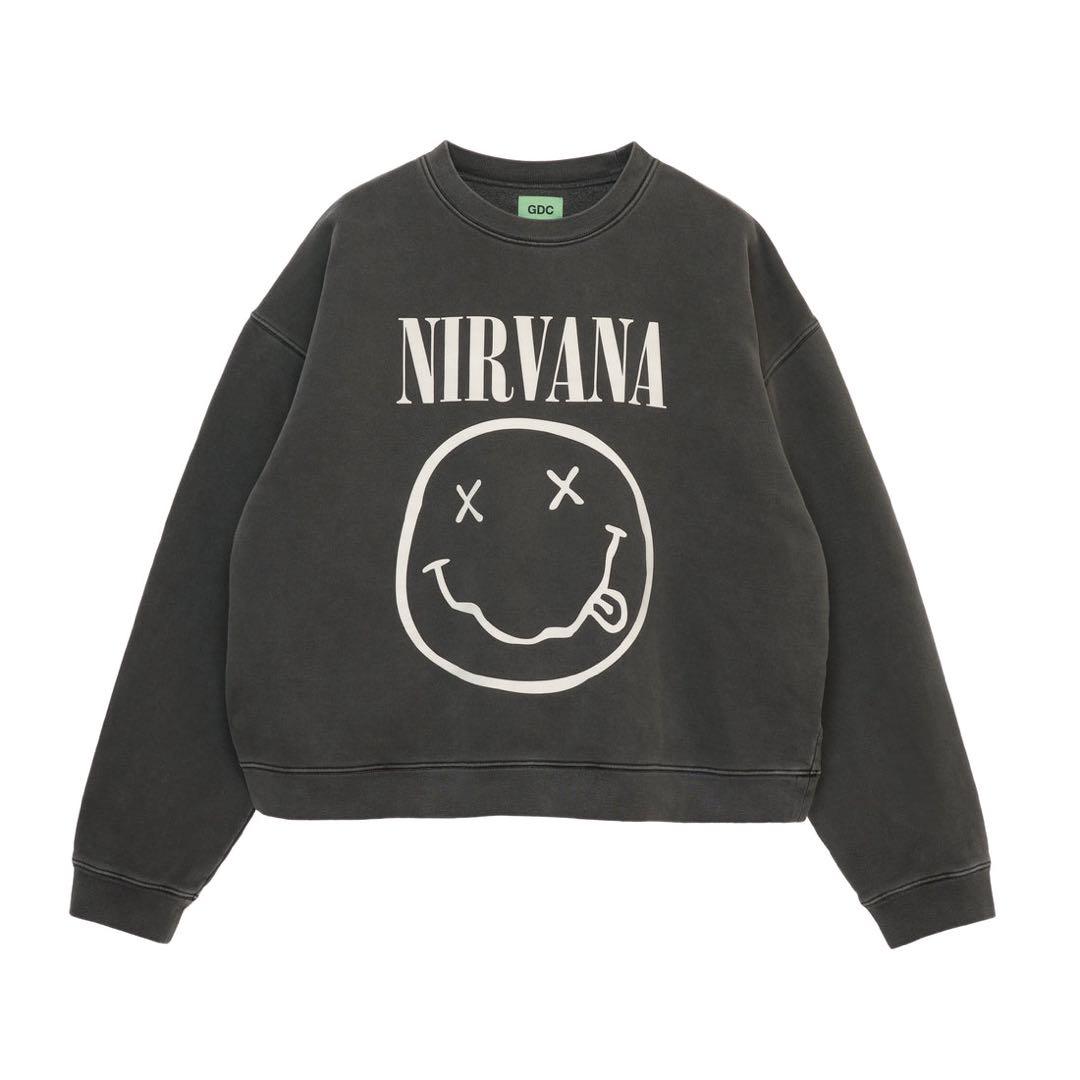 XL NIRVANA×GDC collabo crew sweat