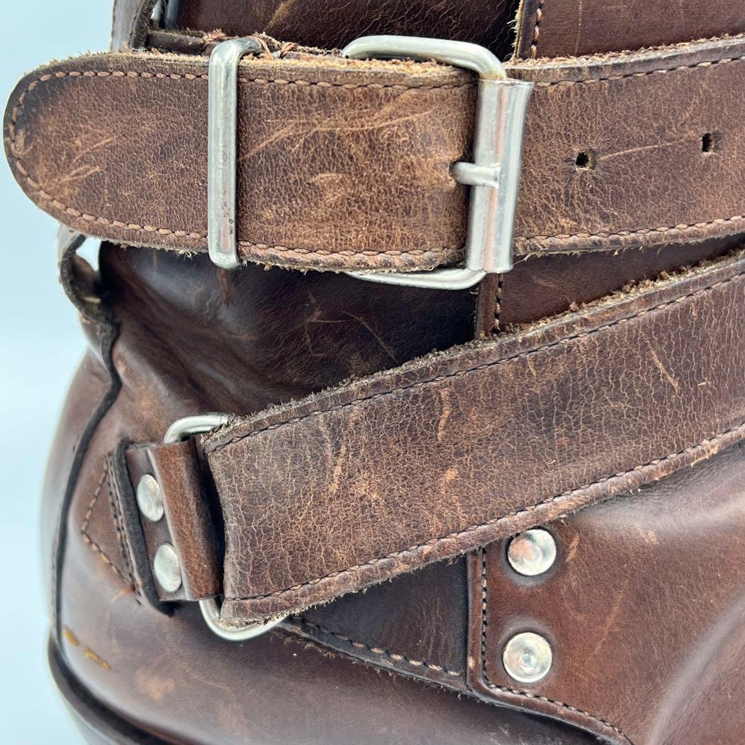 メキシコ製　アダムスブーツ　リングウエスタンブーツ　9ハーフ 27.5〜28