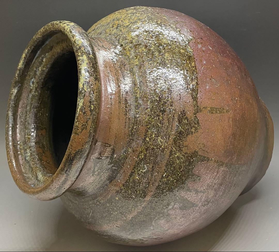 常滑焼　古常滑　灰釉　大壺　h73