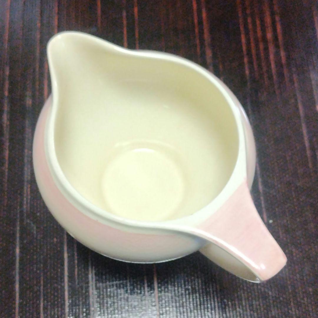 スージークーパー、ピンク「ドレスデンスプレイ」ミルクボトル＆シュガーボウル