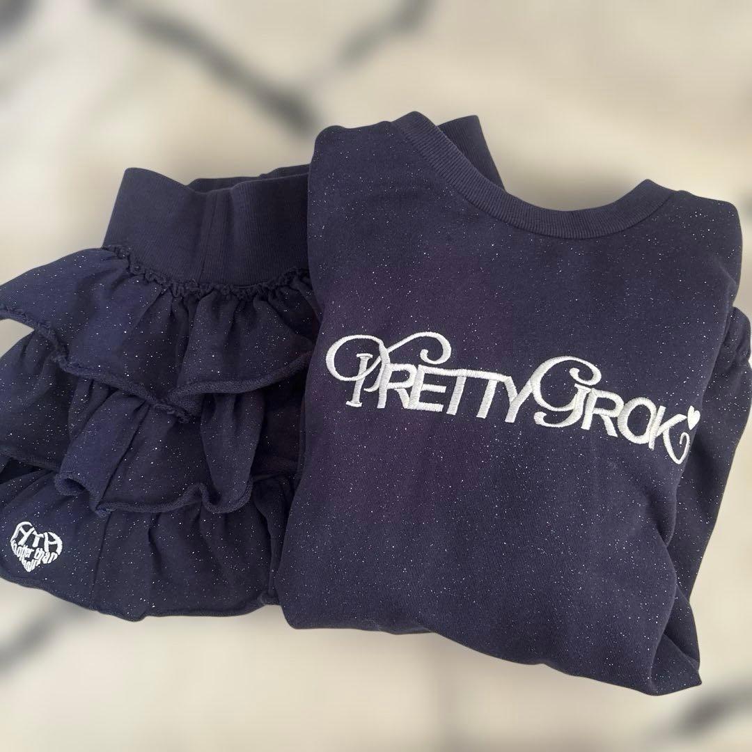 THT グリッターセットアップ　ネイビー