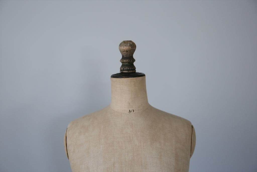 フランスアンティーク木製レディーストルソー/女性ボディ/マネキン90-228-1