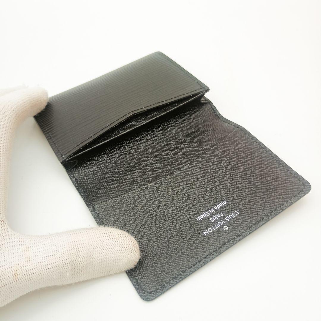 【美品SS】ルイヴィトン　カルトドゥヴィジット　エピ　ノワール　黒　名刺入れ