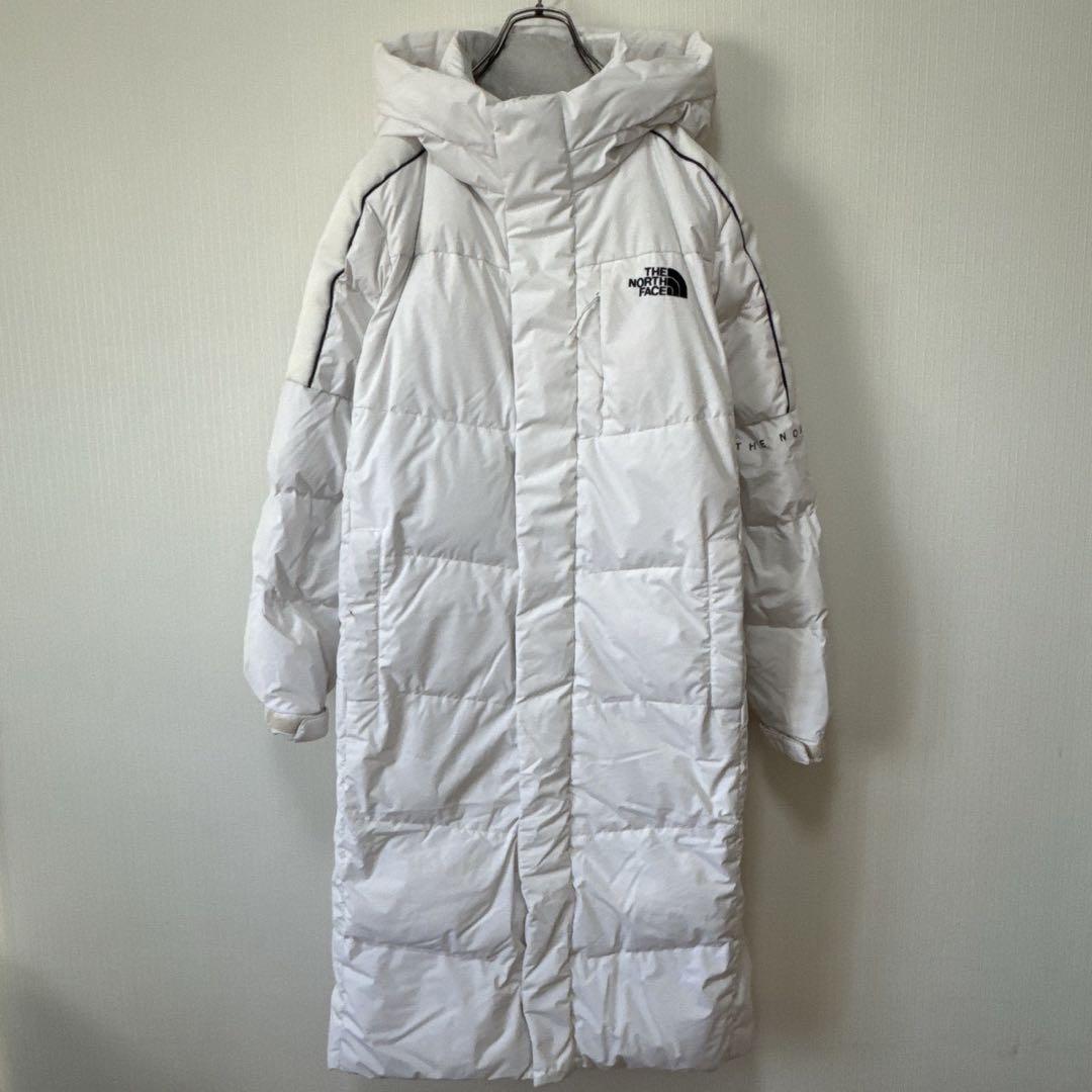【海外限定】ノースフェイス　ロングダウン　メンズM　　白