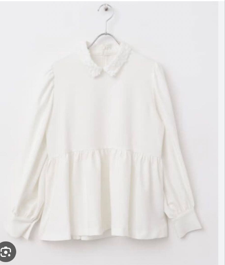 大人気完売！タグ付き！F by ROSSO　レースカラーペプラムブラウス