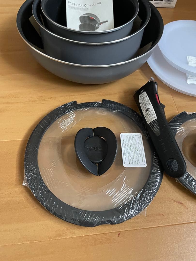 ティファール 取っ手のとれる 鍋 フライパンセット ガス火専用　※フライパン無し