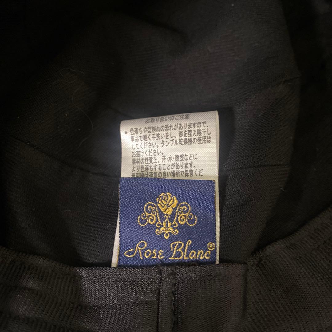 芦屋ロサブラン　プレーンハット　100%遮光　ブラック　Mサイズ