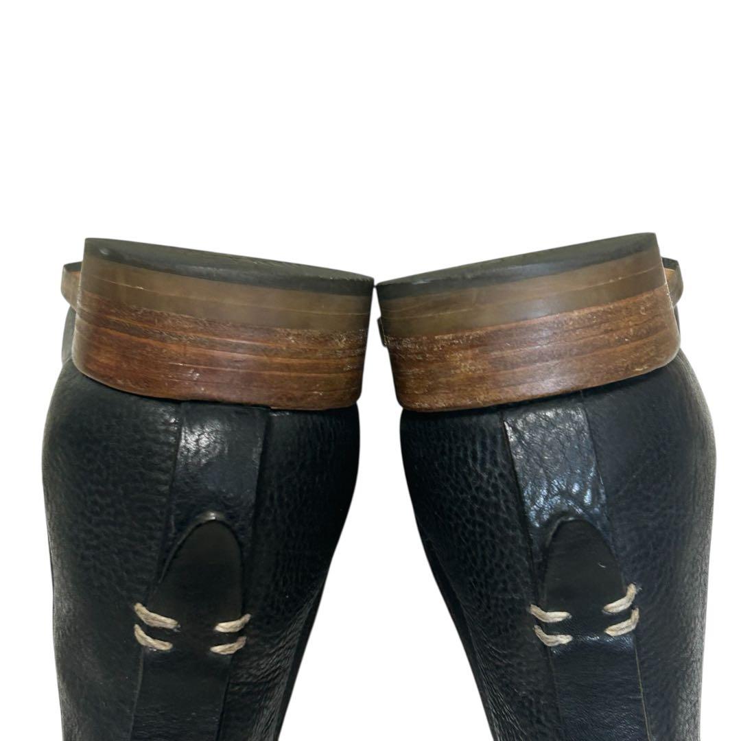 ピュア フェイト×45R サイドゴアブーツ ダークネイビー 39 25