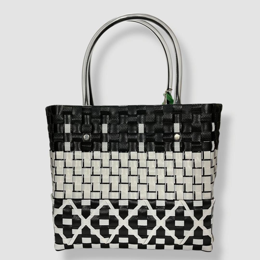 未使用 マルニ マーケット　ミニバスケットトートバッグ　セラミックダイヤ　カゴ