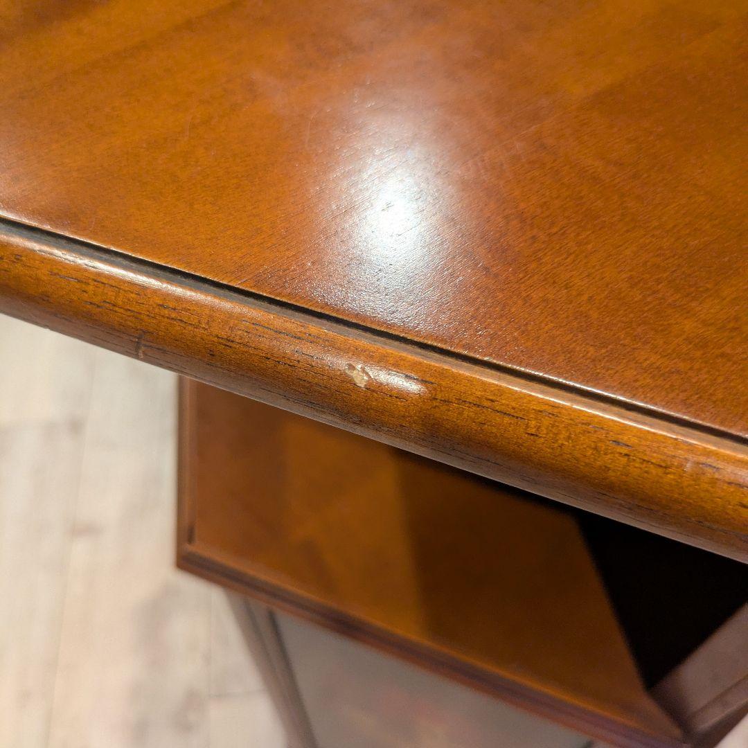 イタリア製 アンティーク調 六角 コンソールテーブル 飾り台 象嵌