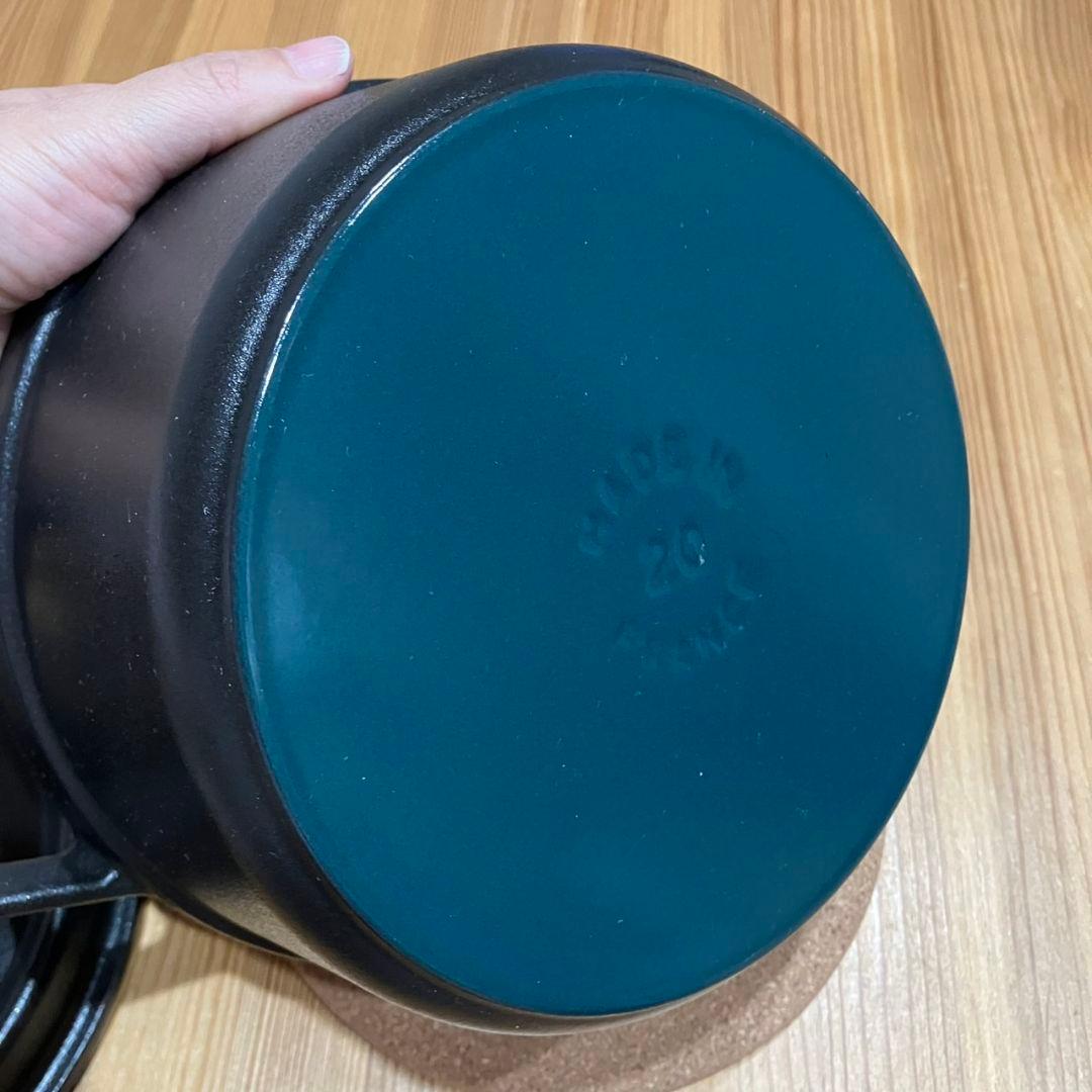 STAUB 鋳鉄 両手鍋 20cm 蓋付き