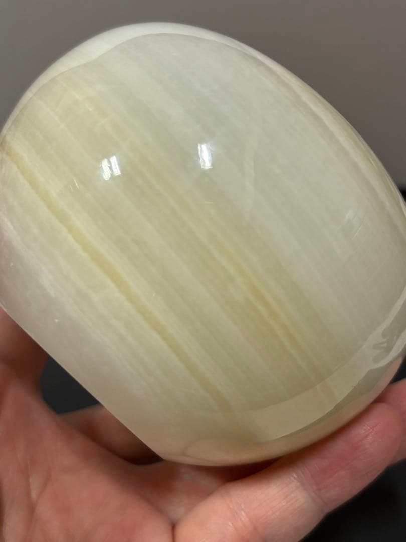 アフガンジェイド　蓋付き壺　630g 天然石の壺