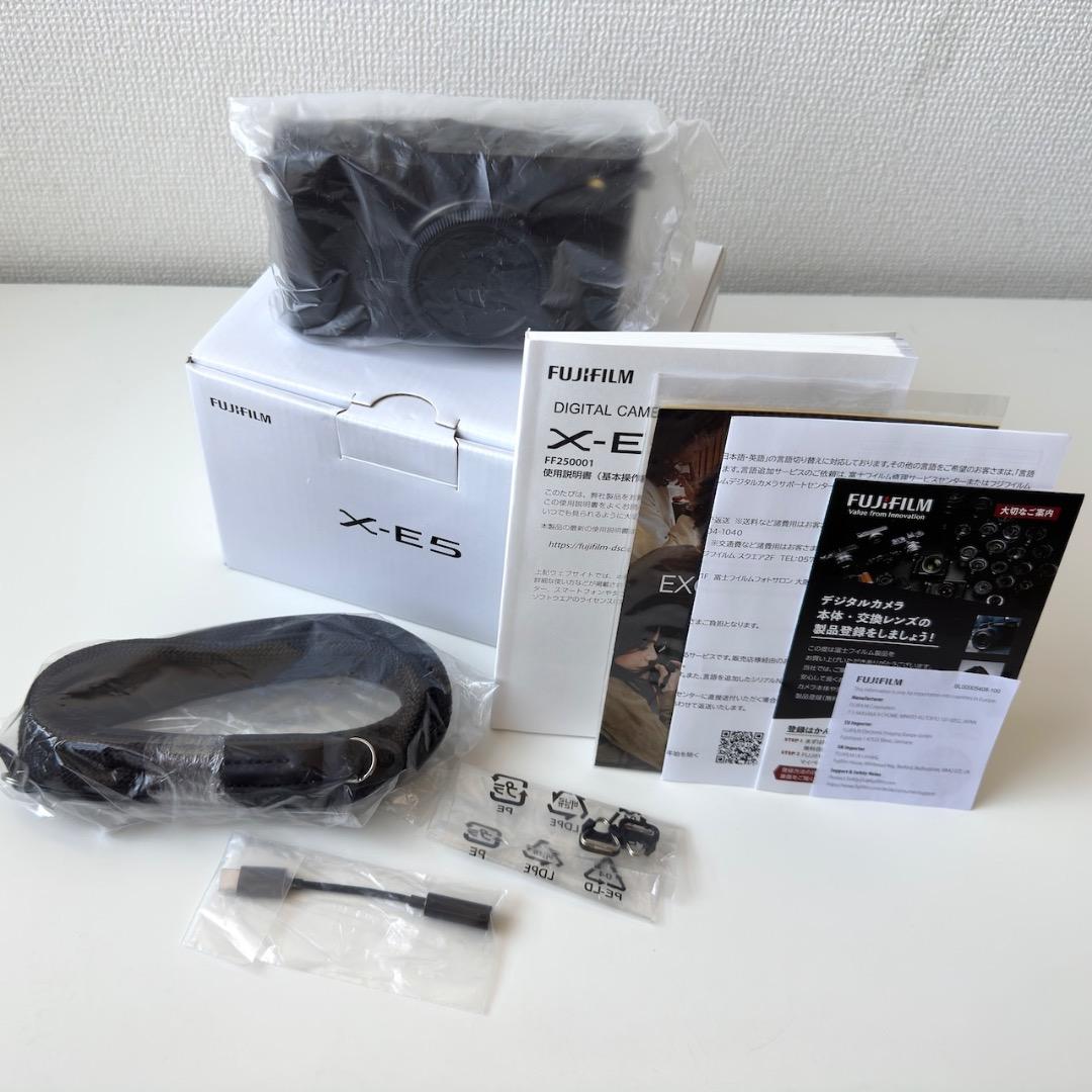 FUJIFILM X-E5 ミラーレス一眼 ブラック