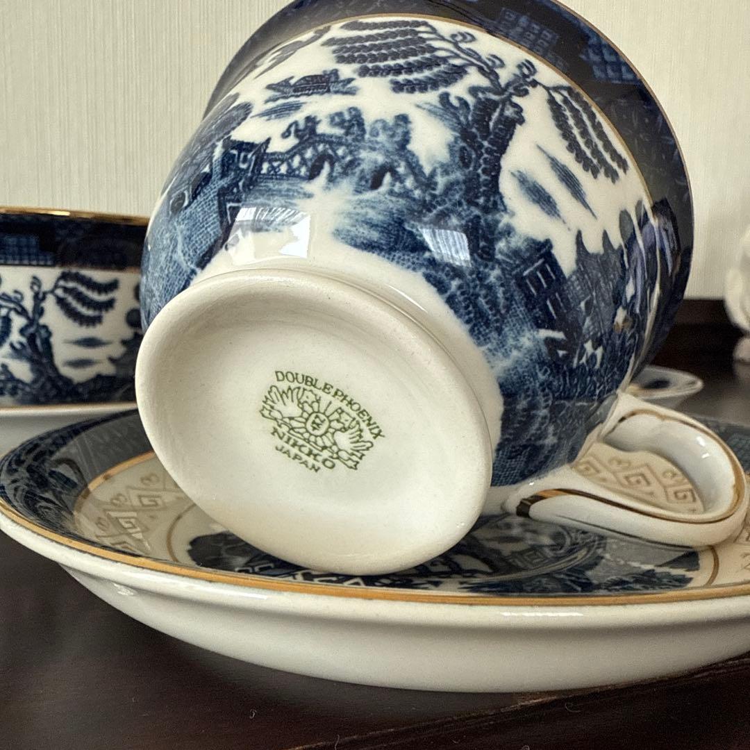 NIKKO ニッコー ダブルフェニックス カップ&ソーサー6客 山水