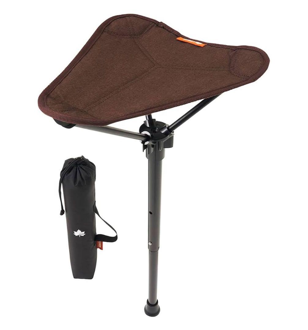 LOGOS 折りたたみチェア ブラウン 収納ケース付 エアライト 1ポールチェア