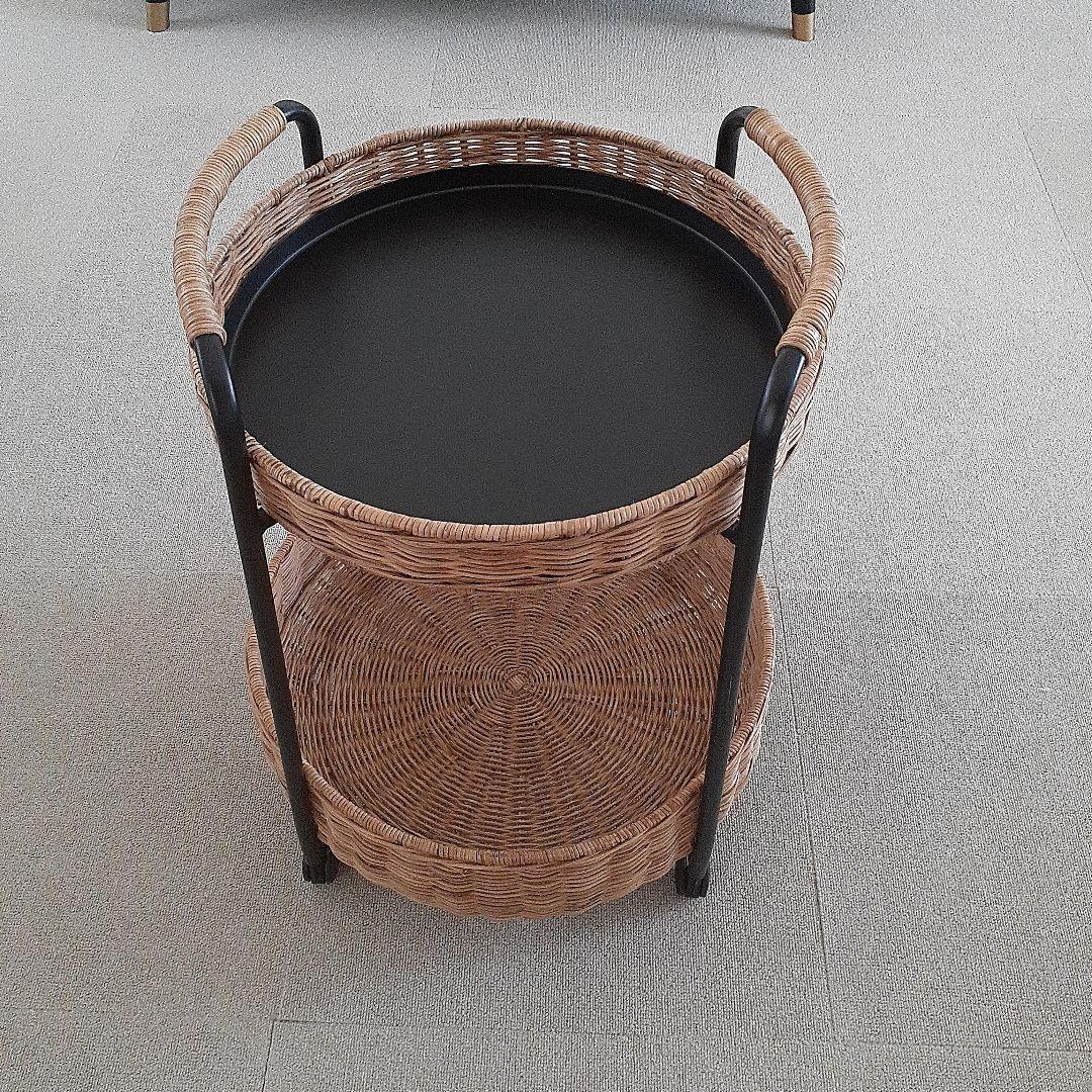 IKEAイケア　ルッバン　ワゴンテーブル