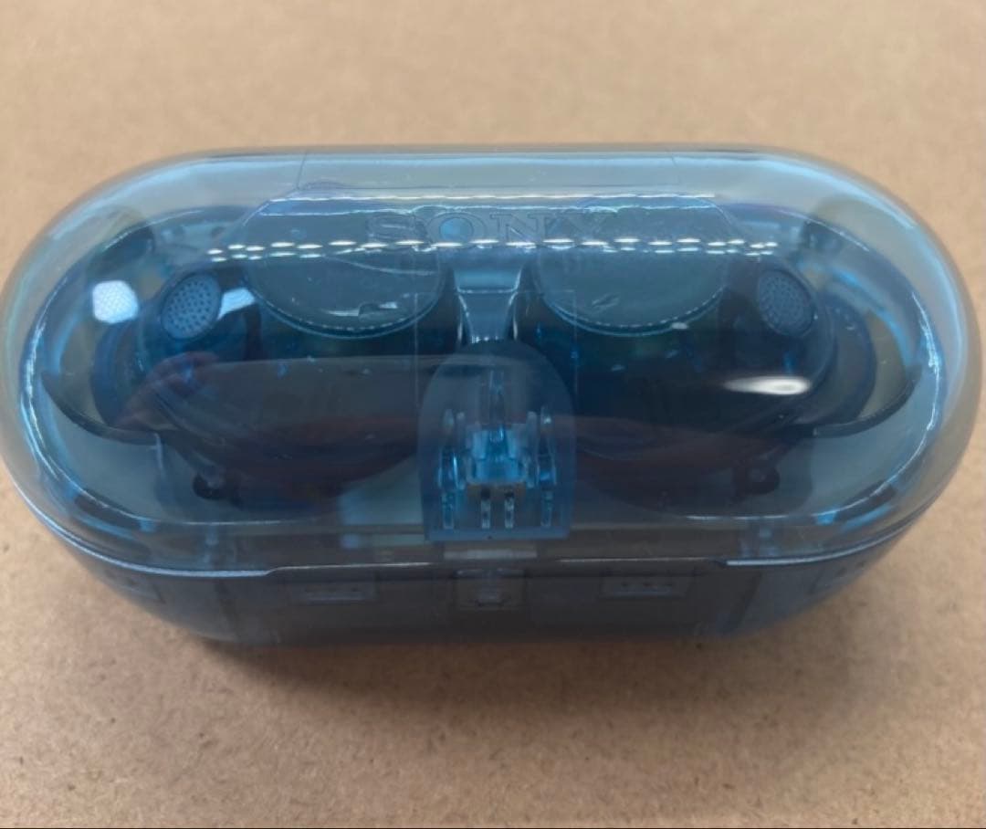 【美品】SONY WF-C710N【グラスブルー・充電ケース】