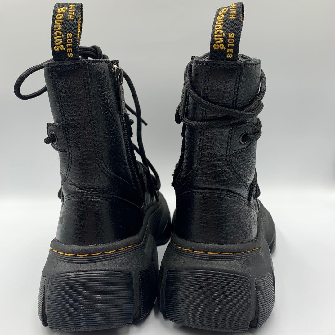 【美品】ドクターマーチン　DMXL LACE　8ホール　ブラック　本革　UK5