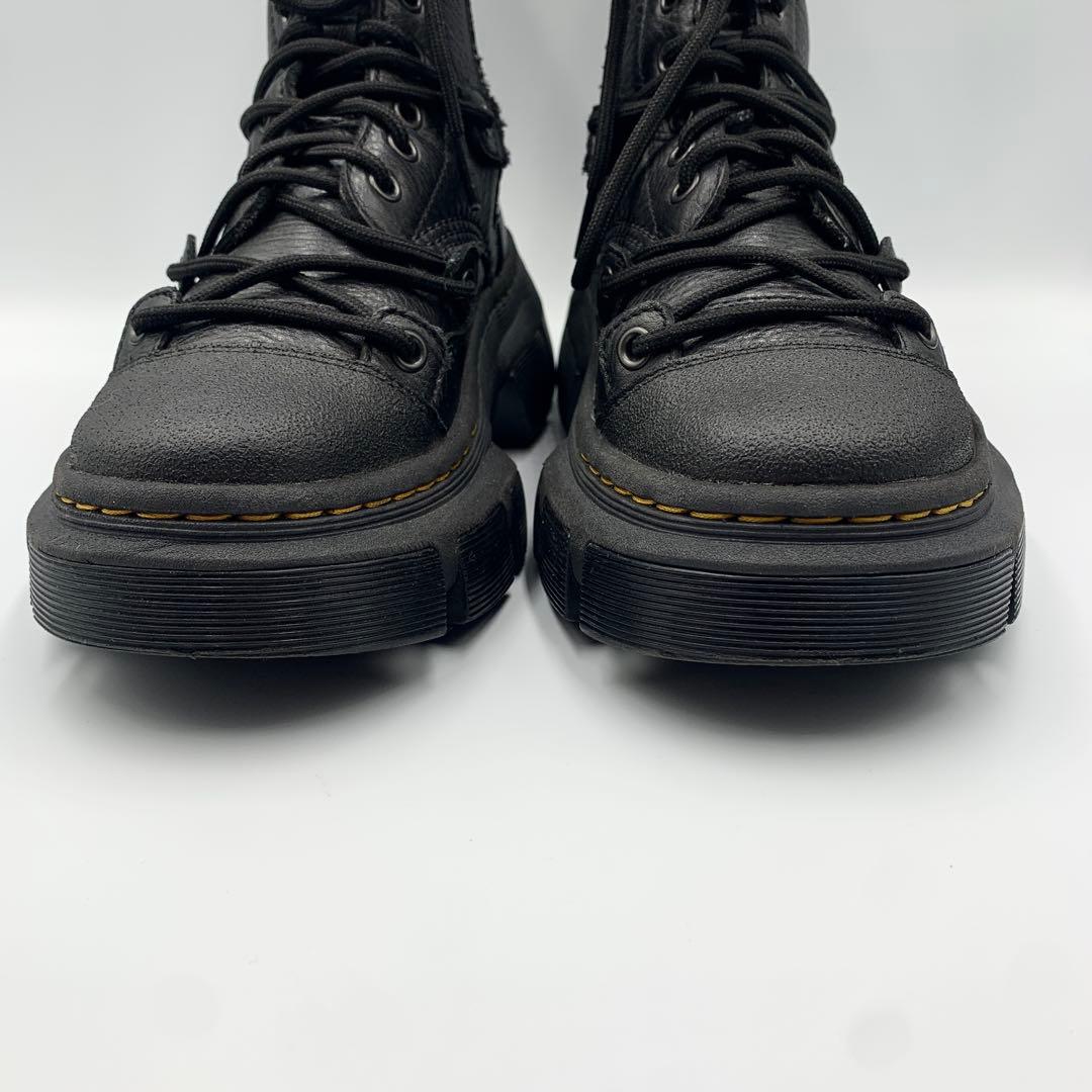 【美品】ドクターマーチン　DMXL LACE　8ホール　ブラック　本革　UK5