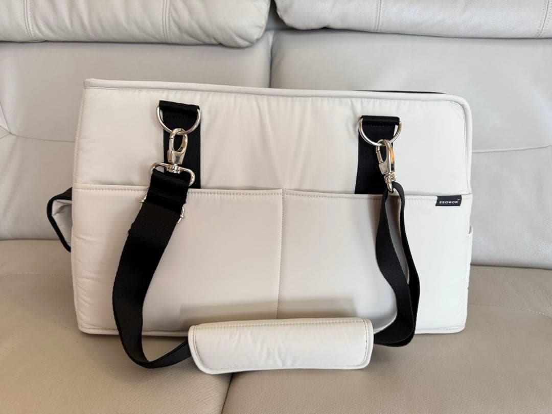 SSOOOK BAG 犬用 キャリーバッグBEIGE Lサイズ