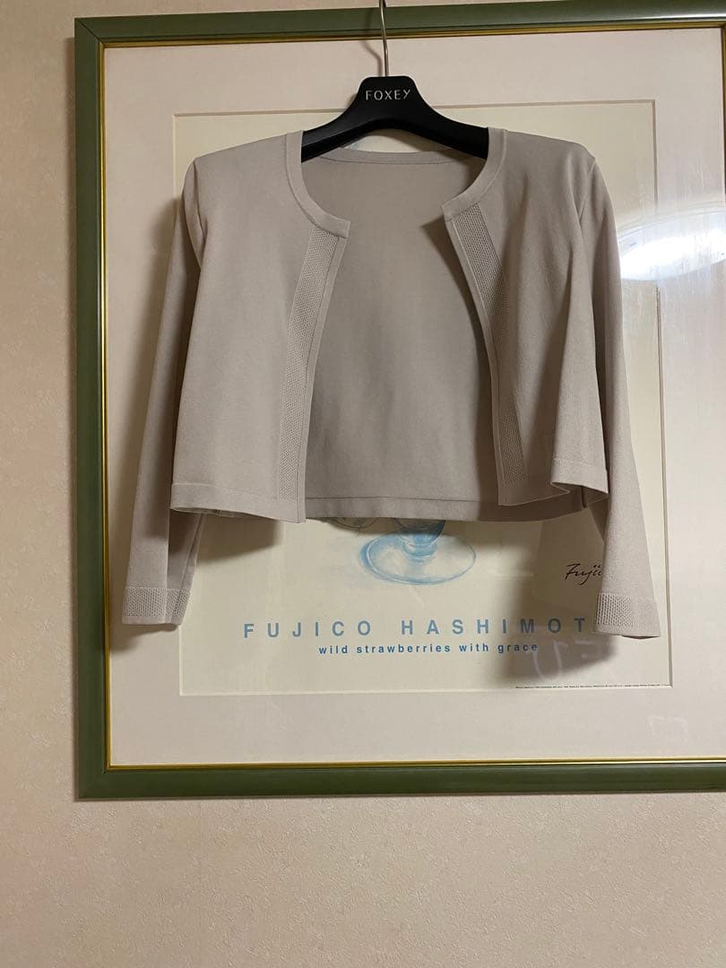 FOXEY BOUTIQUE LILASカーディガン